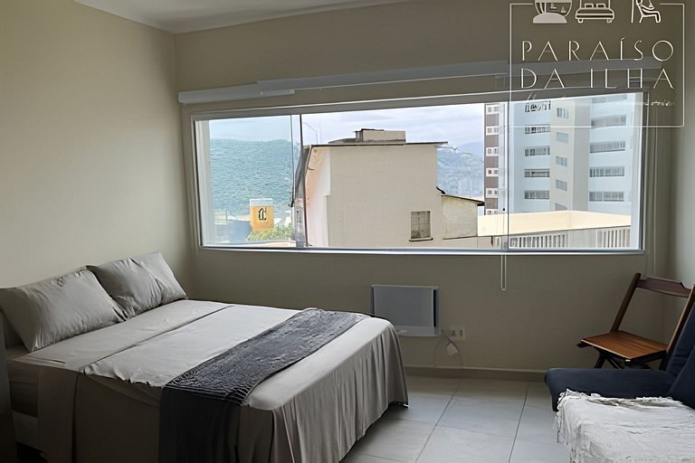 Apartamento Sobre o Mar, Completo, AR e Internet
