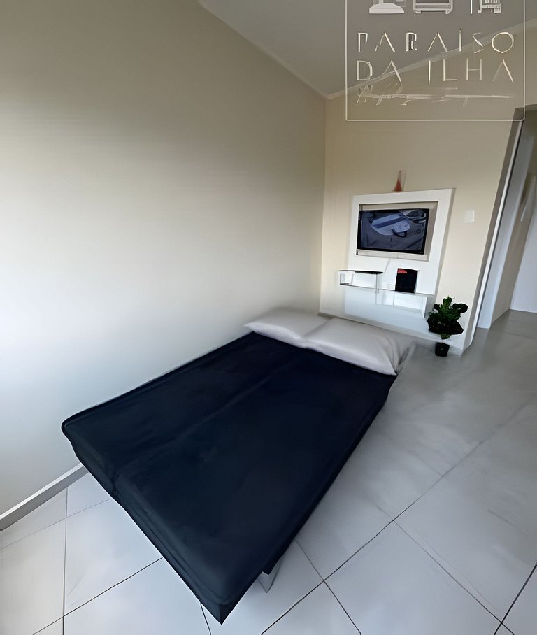 Apartamento Sobre o Mar, Completo, AR e Internet