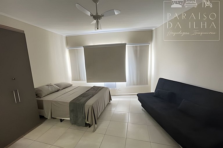 Apartamento Sobre o Mar, Completo, AR e Internet