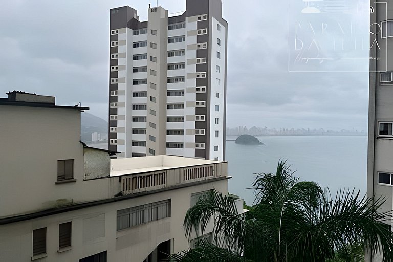 Apartamento Sobre o Mar, Completo, AR e Internet