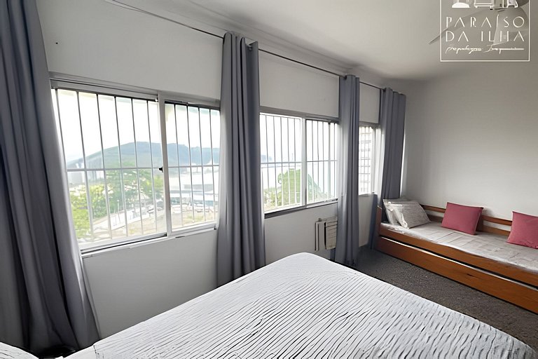 Apto 1 quarto 1vg, paraíso vista panorâmica ao mar