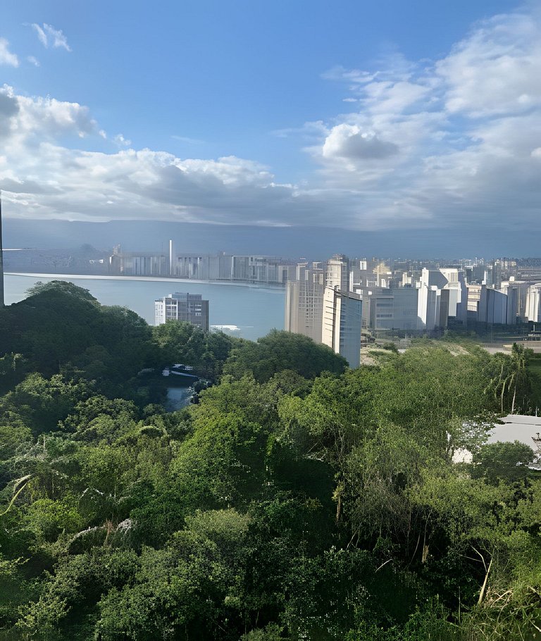 Apto 1 quarto 1vg, paraíso vista panorâmica ao mar