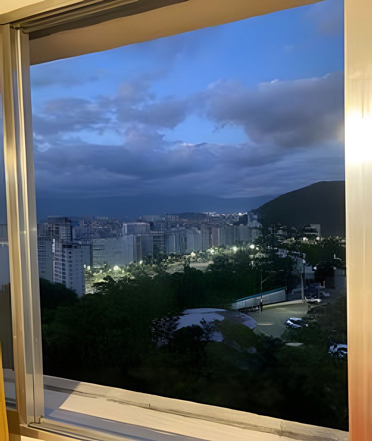 Apto 1 quarto 1vg, paraíso vista panorâmica ao mar