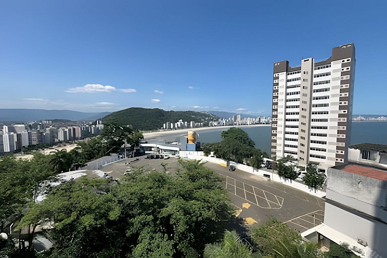 Apto 1 quarto 1vg, paraíso vista panorâmica ao mar