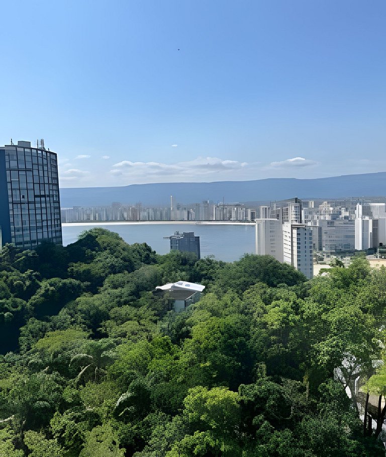 Apto 1 quarto 1vg, paraíso vista panorâmica ao mar