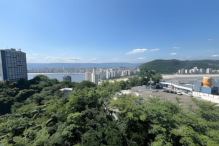 Apto 1 quarto 1vg, paraíso vista panorâmica ao mar