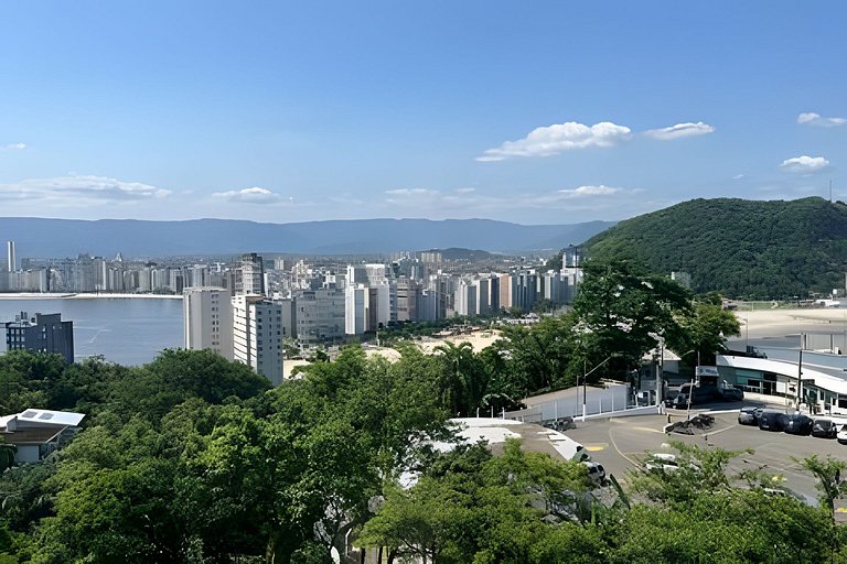 Apto 1 quarto 1vg, paraíso vista panorâmica ao mar