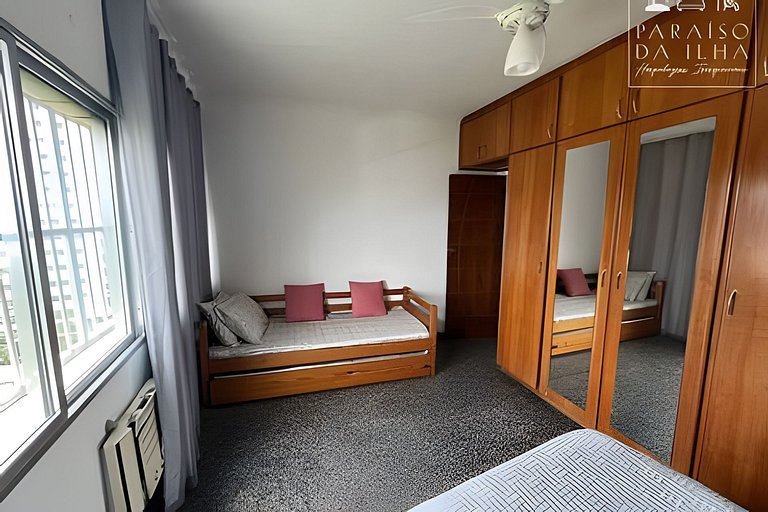 Apto 1 quarto 1vg, paraíso vista panorâmica ao mar