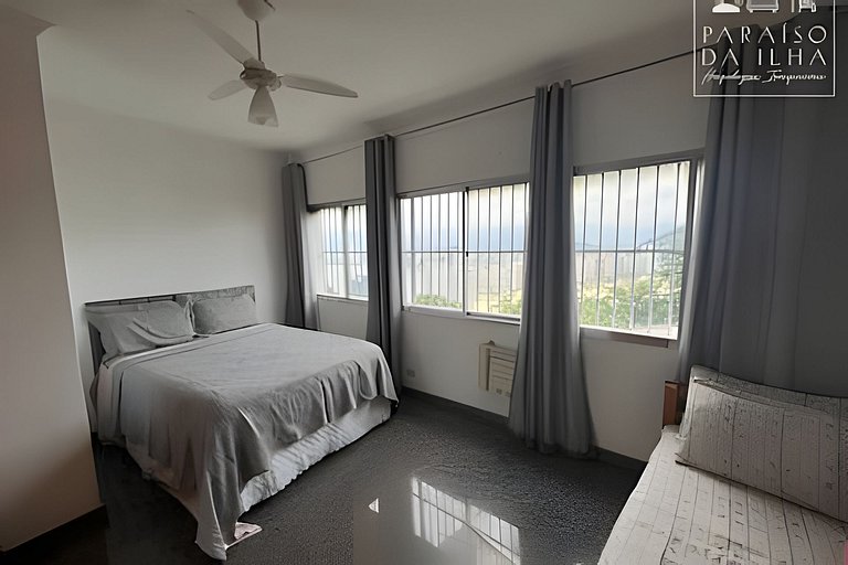Apto 1 quarto 1vg, paraíso vista panorâmica ao mar