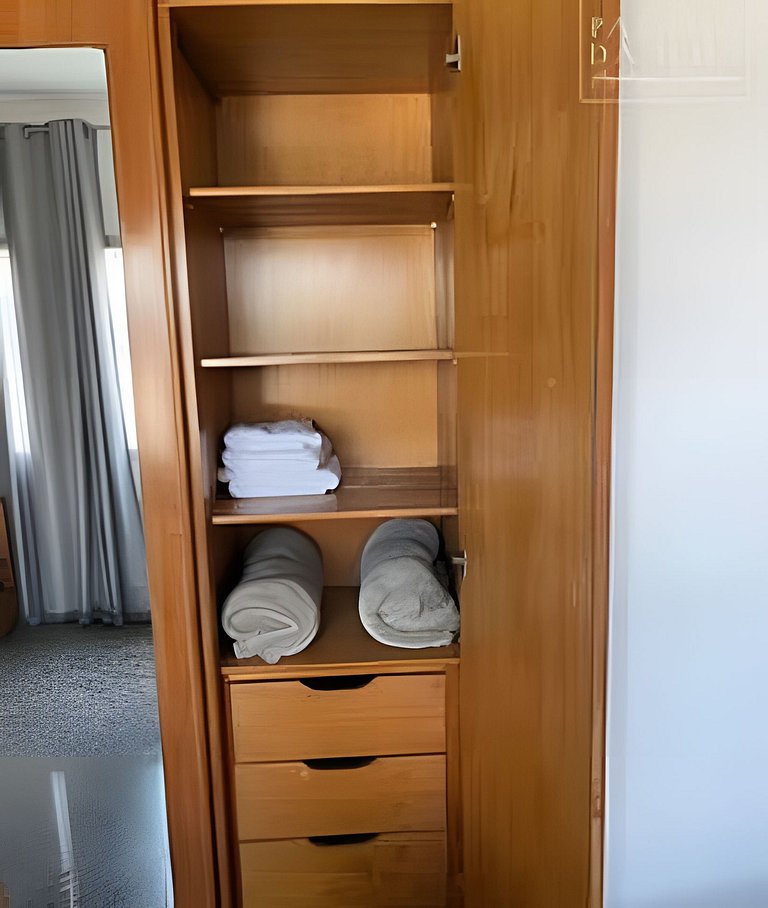 Apto 1 quarto, Ar Cond, Vaga e Vista Panorâmica