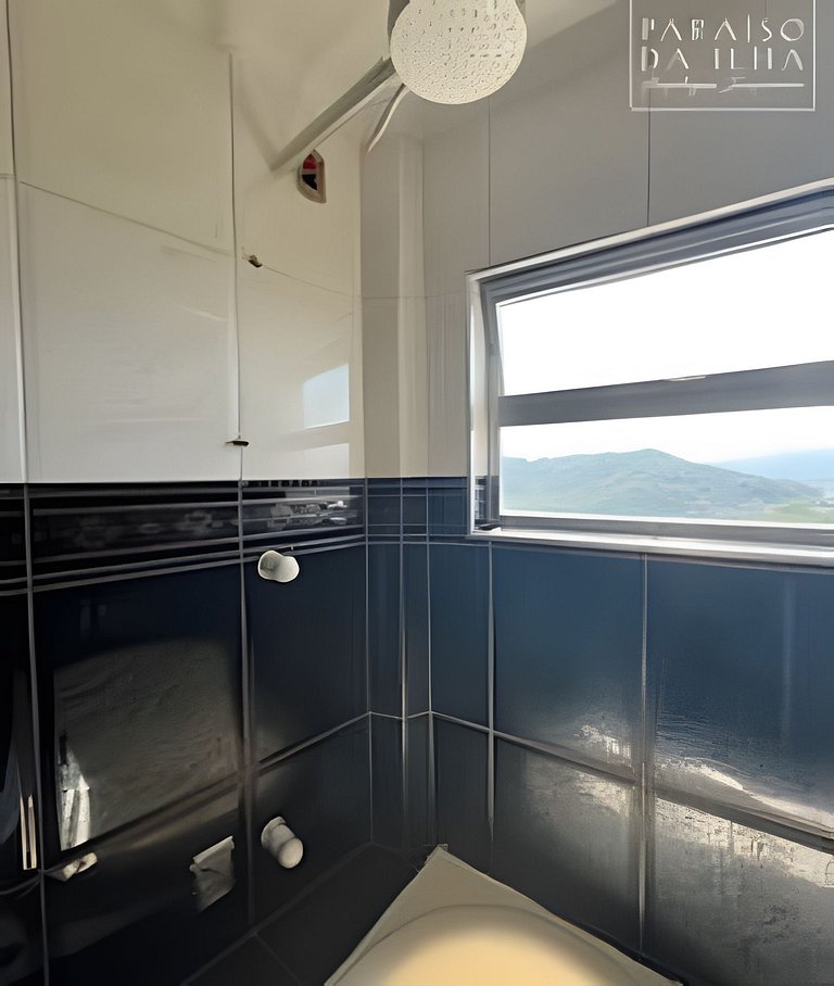 Apto 1 quarto 1vg, paraíso vista panorâmica ao mar