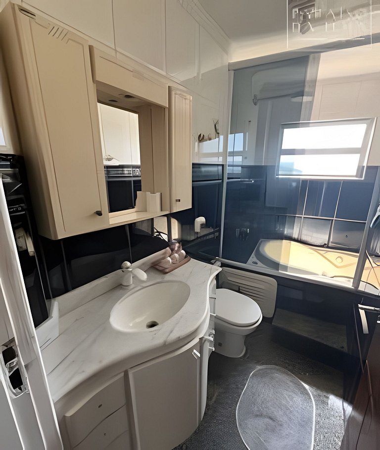 Apto 1 quarto, Ar Cond, Vaga e Vista Panorâmica