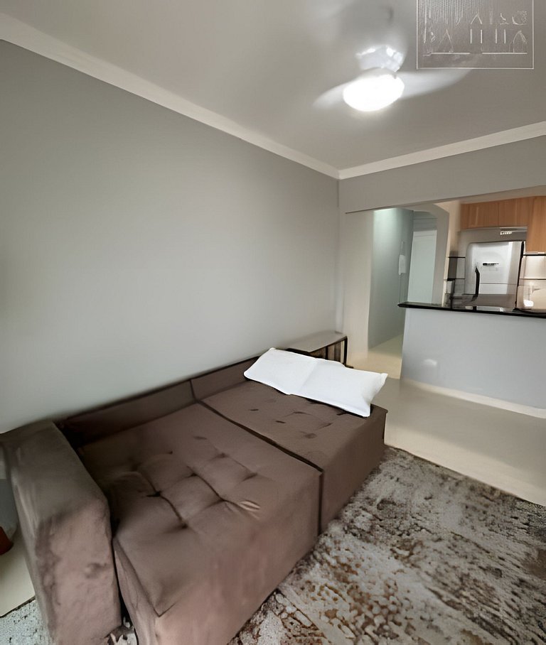 Apartamento Varanda e Churrasqueira Pé na Areia PG
