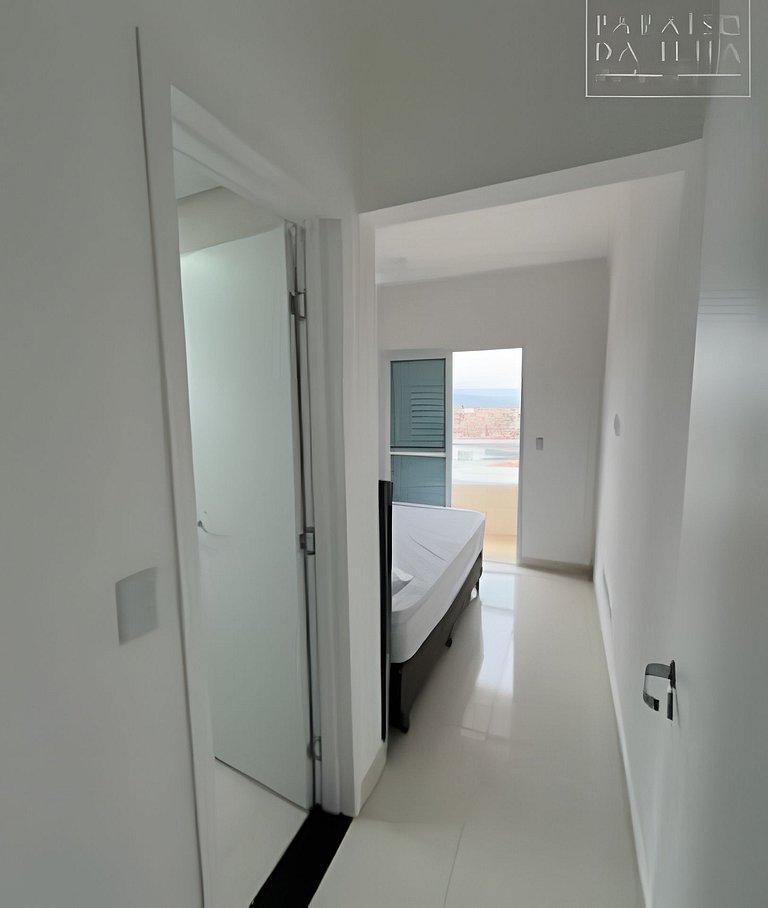 Apartamento Varanda e Churrasqueira Pé na Areia PG