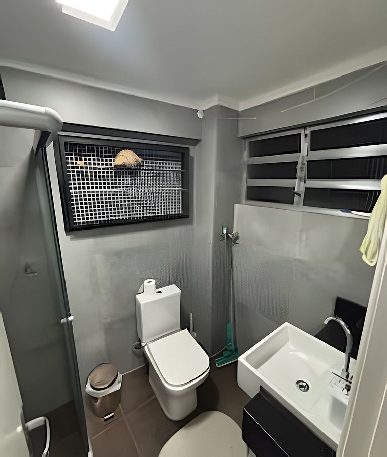 Loft Vista Impressionante, Ar Cond e Vaga Garagem