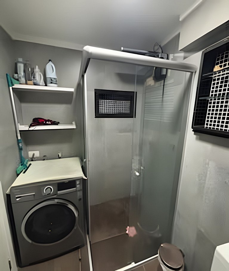 Loft Vista Impressionante, Ar Cond e Vaga Garagem