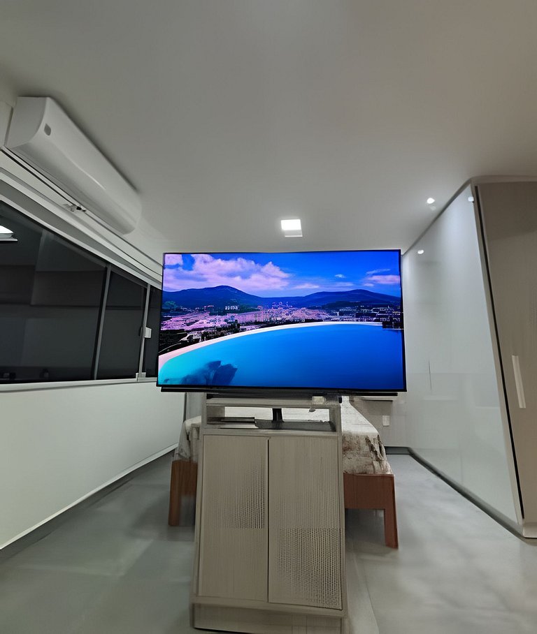 Loft Vista Impressionante, Ar Cond e Vaga Garagem