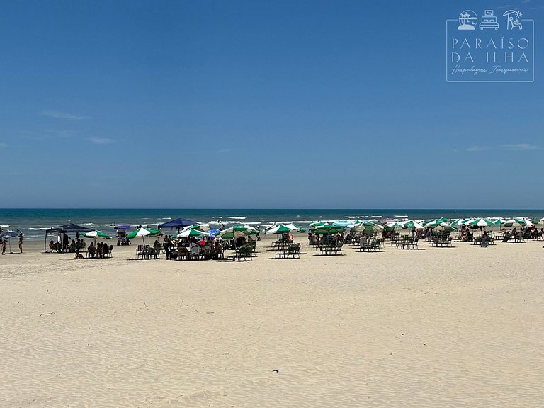 Apartamento Varanda e Churrasqueira Pé na Areia PG