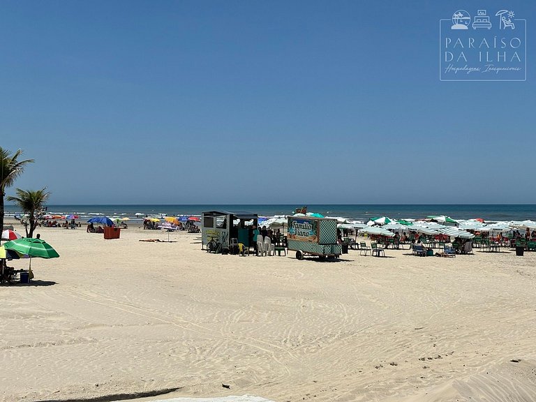 Apartamento Varanda e Churrasqueira Pé na Areia PG