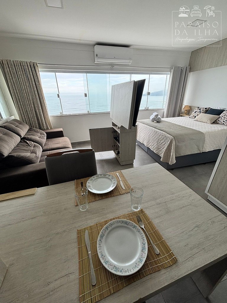 Loft Vista Impressionante, Ar Cond e Vaga Garagem